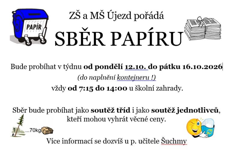 Podzimní sběr papíru