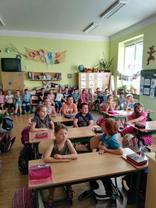 Návštěva předškoláků v 1. třídě